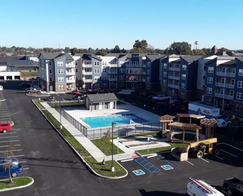 drone shot Lofts at Ashford 5